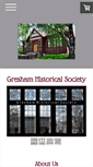 Mobile Screenshot of greshamhistoricalsociety.org