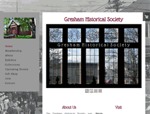 Tablet Screenshot of greshamhistoricalsociety.org